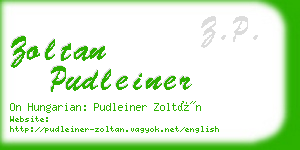 zoltan pudleiner business card